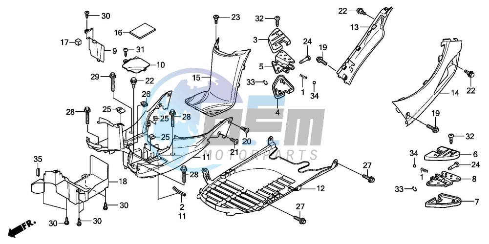 FLOOR PANEL/PILLION STEP