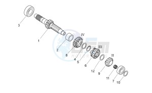 MXV 450 Cross drawing Primary gear shaft