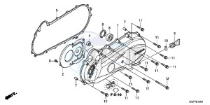 NSC50E Vision 50 - NSC50E UK - (E) drawing LEFT SIDE COVER