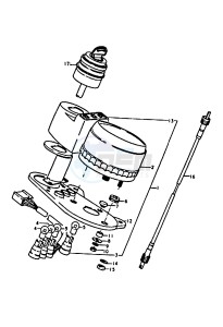 A100 (K-L-M-N-4) drawing SPEEDOMETER (MILE SCALE) (A100M)