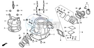 CR80R drawing CYLINDER/CYLINDER HEAD