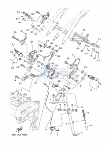 XSR900 MTM850 (BAE8) drawing STAND & FOOTREST