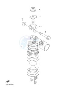 YZF-R6 600 R6 (1JSG 1JSH) drawing REAR SUSPENSION