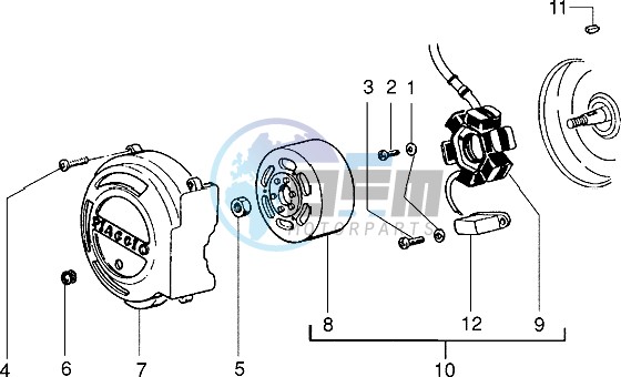 Flywheel magneto