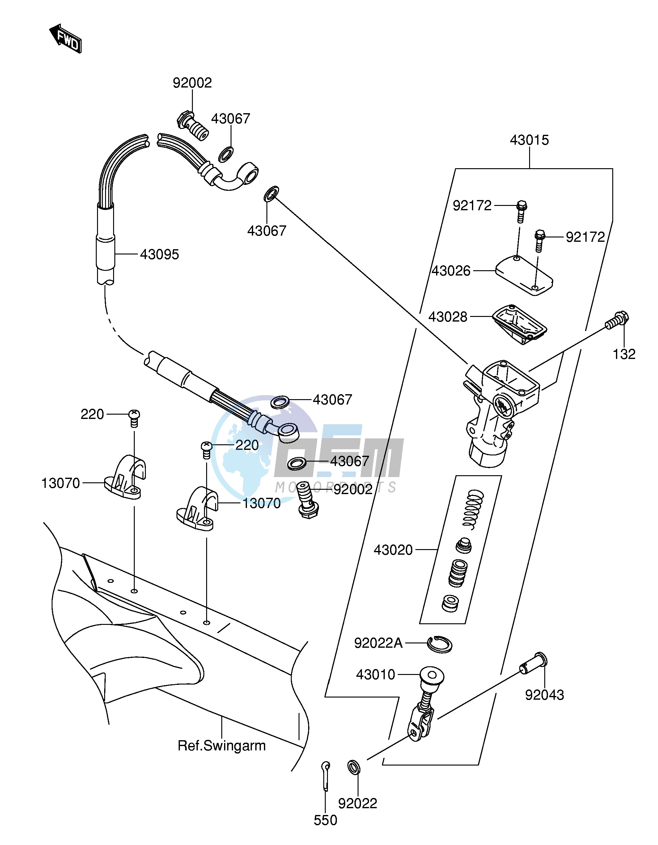 REAR MASTER CYLINDER