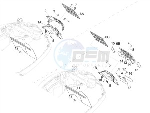 GTS 300 SUPER-TECH IE ABS E4 (APAC) drawing Rear cover - Splash guard