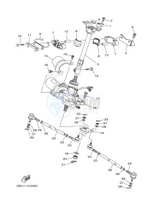 YFM700FWBD YFM70KPAJ KODIAK 700 EPS (B32K) drawing STEERING