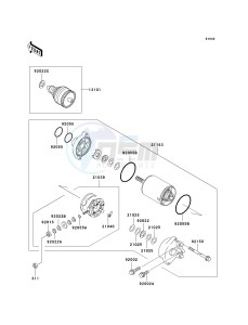 JT 900 E [900 STX] (E6F) E6F drawing STARTER MOTOR