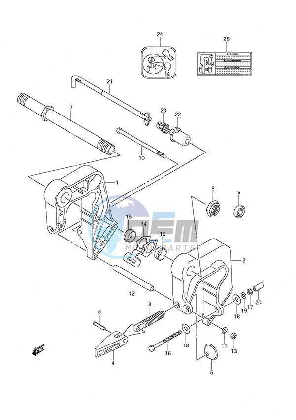 Clamp Bracket w/Remote Control