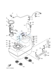 YXM700E YXM700PE YXM700PE (1XP4) drawing FUEL TANK