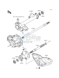 KLF 300 B [BAYOU 300] (B5-B9) [BAYOU 300] drawing REAR AXLE