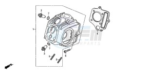 CRF70F drawing CYLINDER HEAD