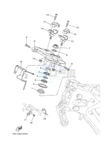 MT09A MT-09 ABS 900 (2DRR) drawing STEERING