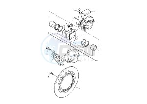 XJ S DIVERSION 900 drawing REAR BRAKE CALIPER