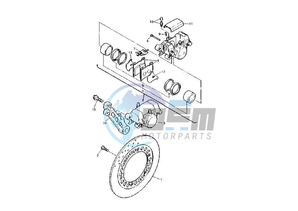 REAR BRAKE CALIPER