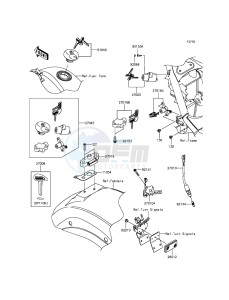 VULCAN 900 CLASSIC VN900BFF GB XX (EU ME A(FRICA) drawing Ignition Switch