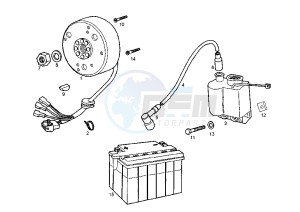 SENDA SM X-RACE - 50 cc drawing FLYWHEEL MAGNETO