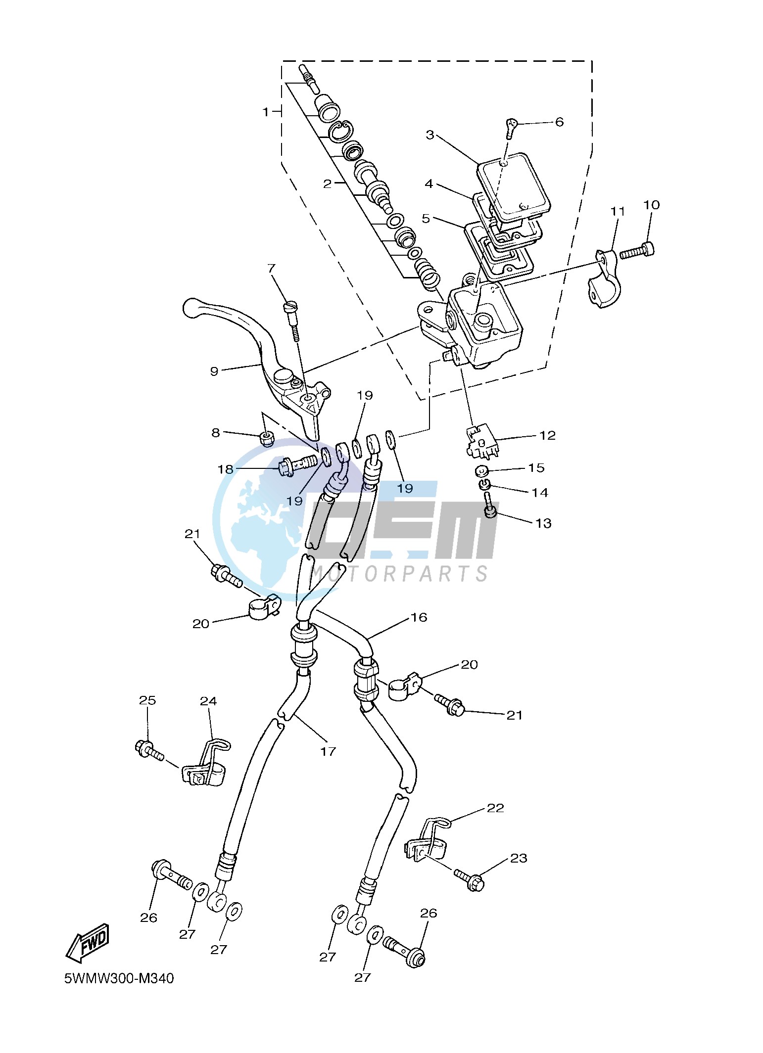 FRONT MASTER CYLINDER