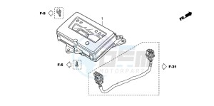 TRX420FM FOURTRAX drawing METER