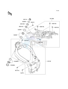 ZX 900 E [NINJA ZX-9R] (E1-E2) [NINJA ZX-9R] drawing FRAME