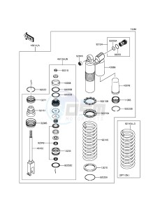 KX450F KX450HGF EU drawing Shock Absorber(s)