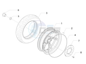 Runner 50 SP 2012 in fiche drawing Rear wheel