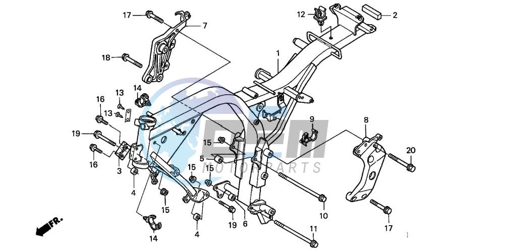 FRAME BODY (CB600F2/F22)