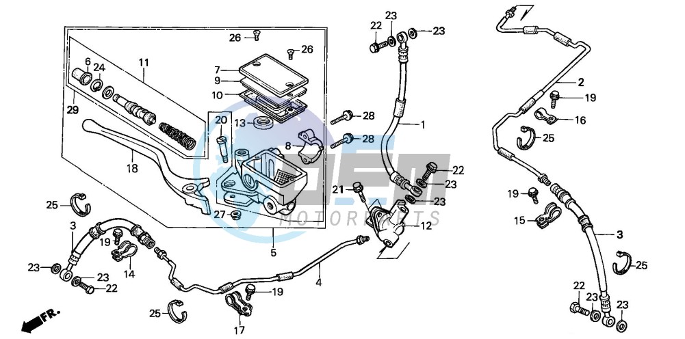 FR. BRAKE MASTER CYLINDER