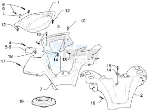 X9 500 drawing Handlebars covers