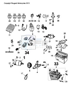 SAT 2 400 MX drawing ELECTRIC EQUIPMENT