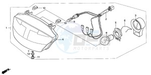 SH50 SCOOPY drawing HEADLIGHT