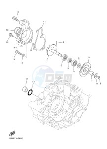 YZ250F (1SM1 1SM2 1SM3 1SM4) drawing WATER PUMP