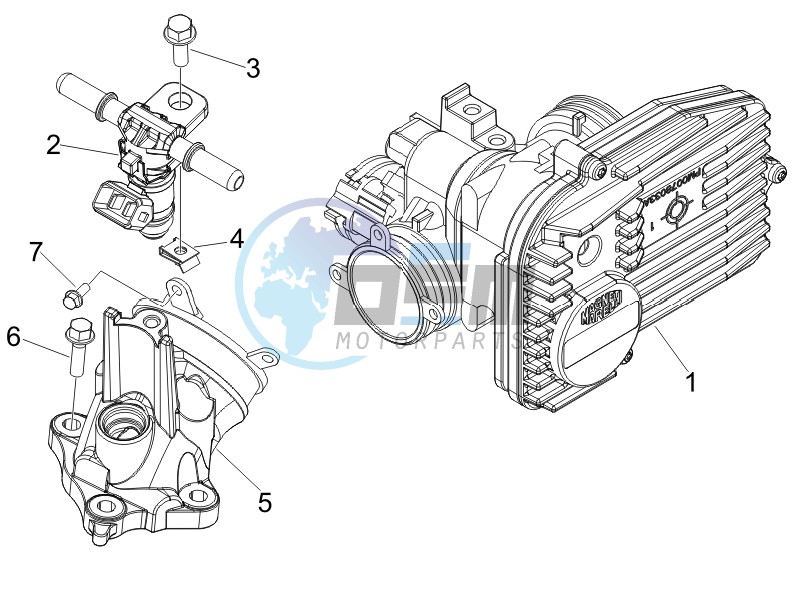 Throttle body - Injector - Union pipe