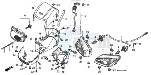 TRX500FMA Australia - (U) drawing HEADLIGHT