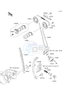 KLX 250 T [KLX250S] (T8F) T9F drawing CAMSHAFT-- S- -_TENSIONER