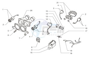 Ark LC RACING- Color: Red-White 200 drawing Electrical devices