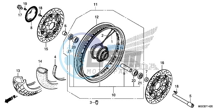 FRONT WHEEL (SPOKE)