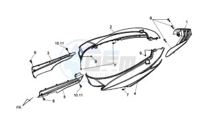 JET 4 R50 NAKED drawing COWLING