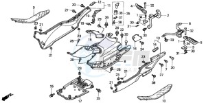 NSS250 drawing FLOOR PANEL/CENTER COVER