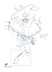 YFZ50 (BW4L) drawing FUEL TANK