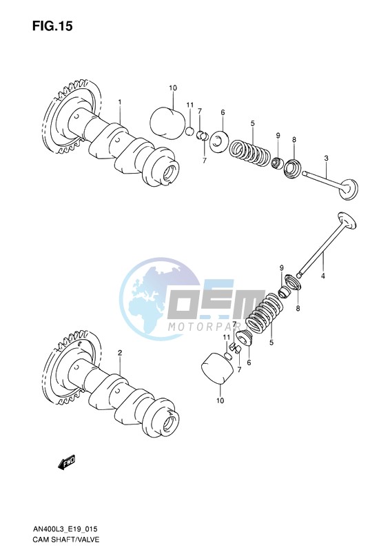 CAM SHAFT, VALVE