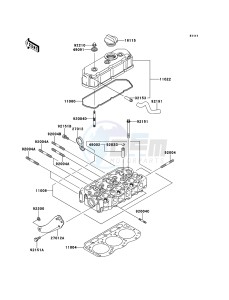 MULE 4010 DIESEL 4x4 KAF950FBF EU drawing Cylinder Head