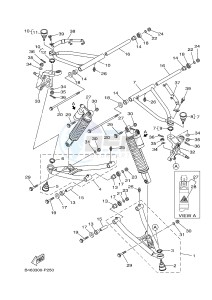 YFM700R YFM70RSSG RAPTOR 700 SPECIAL EDITION (B467) drawing FRONT SUSPENSION & WHEEL