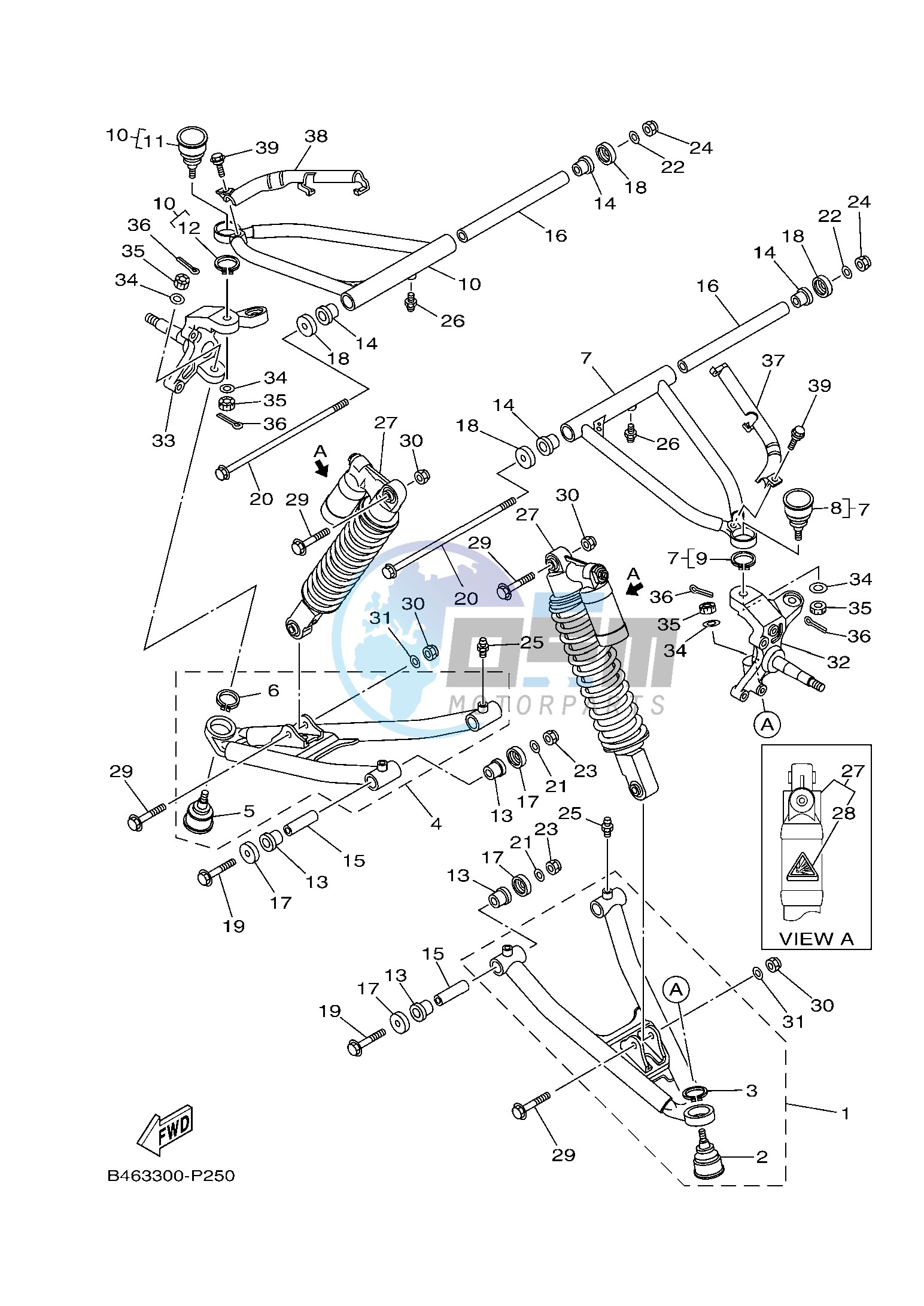 FRONT SUSPENSION & WHEEL