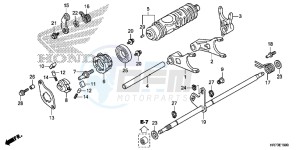 TRX420FA5F TRX420F Europe Direct - (ED) drawing GEARSHIFT FORK