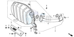 SA50 drawing EXHAUST MUFFLER