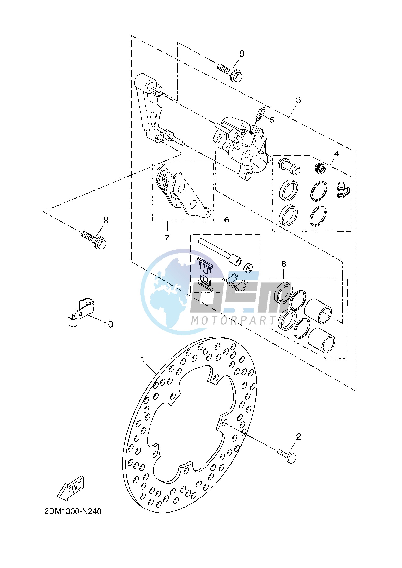 FRONT BRAKE CALIPER