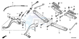 CB650FG CB650F 6ED - (6ED) drawing PEDAL/STEP