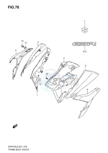 GSR750 drawing FRAME BODY COVER L2