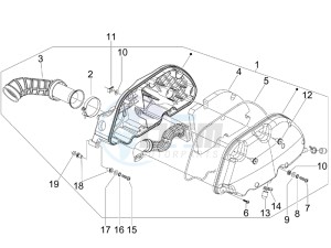 GTS 300 ie ABS (NAFTA) drawing Air filter